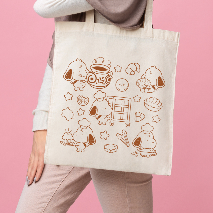 Snoopy Panaderia Tote Bag