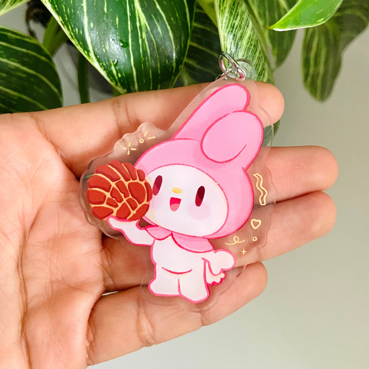 Oopsie My Melody Concha Keychain