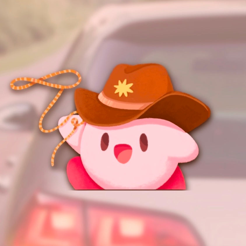 Kirby Puerquito Car Decal