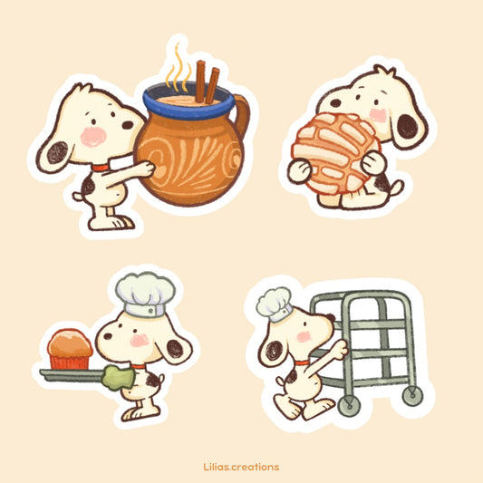 Snoopy Panaderia - Individual Stickers