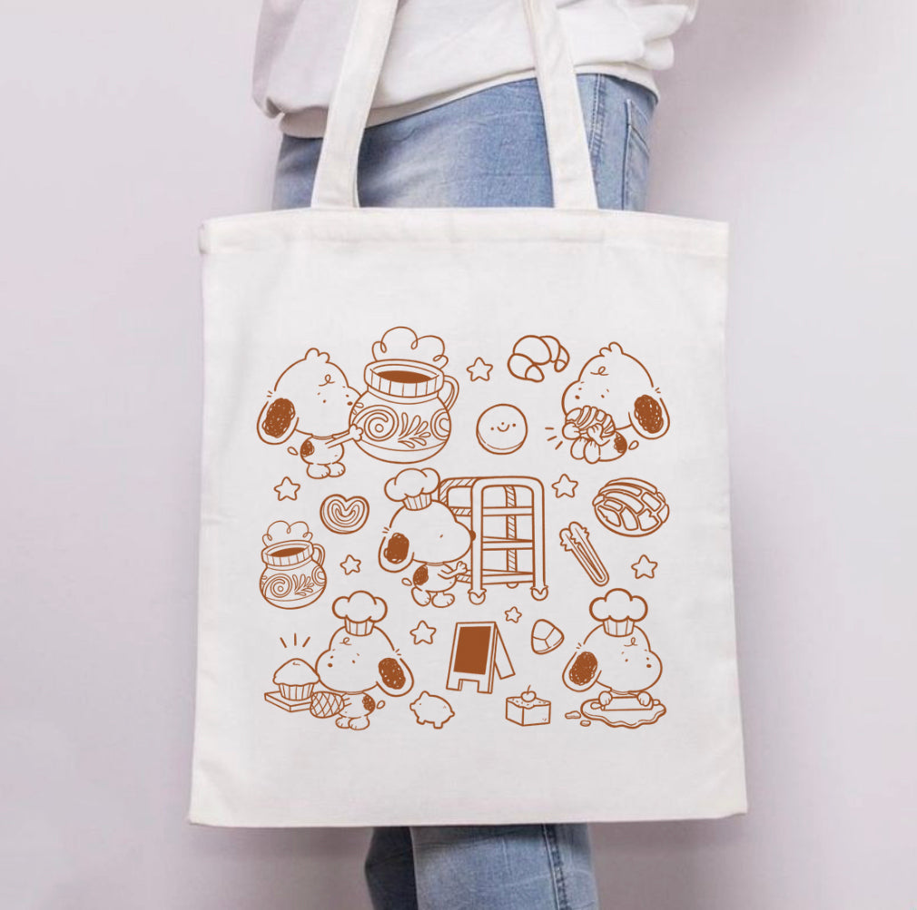 Snoopy Panaderia Tote Bag