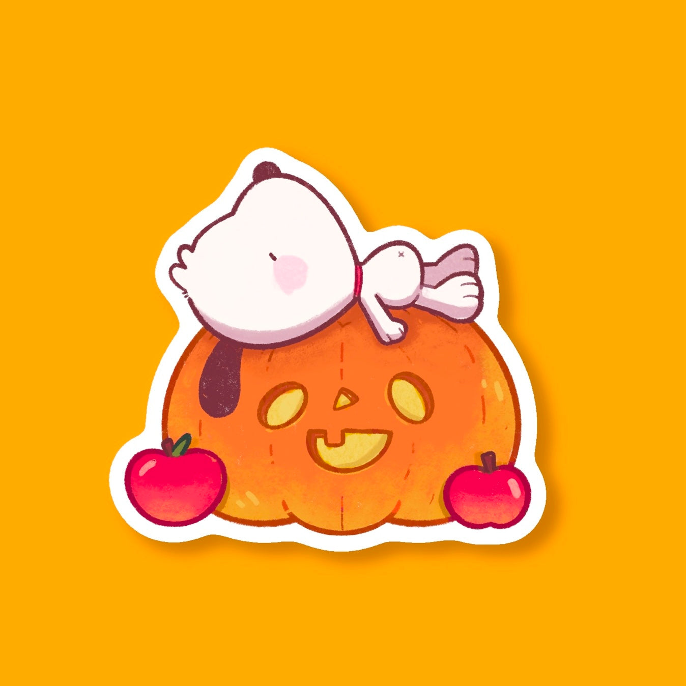 Pumpkin Snoopy Sticker