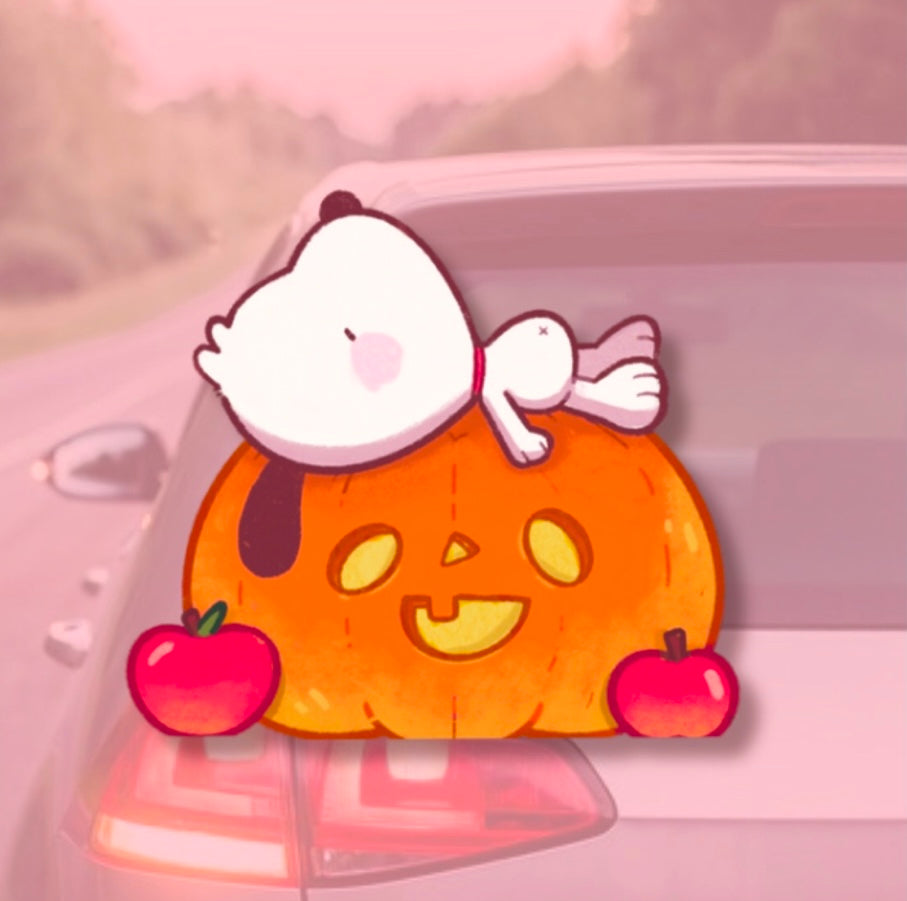 Pumpkin Snoopy Car Decal~ Limited Edition