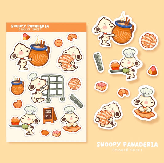 Snoopy Panaderia Sticker Sheet