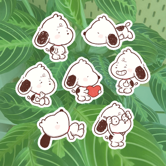 Snoopy Sticker Pack of 7 Stickers