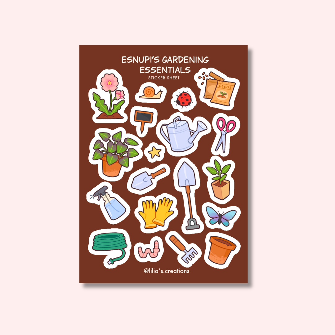 Gardening Sticker Sheet
