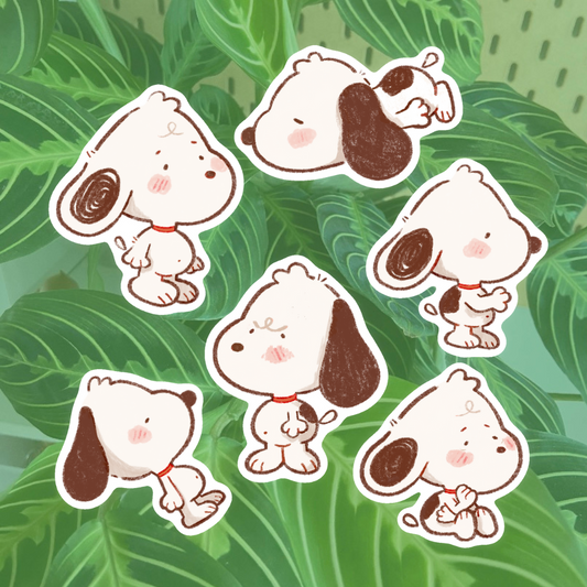Snoopy Sticker Pack of 6 Stickers