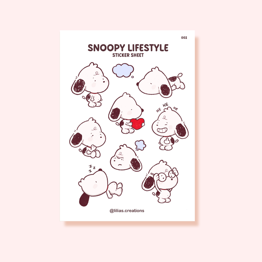 Snoopy Lifestyle Sticker Sheet