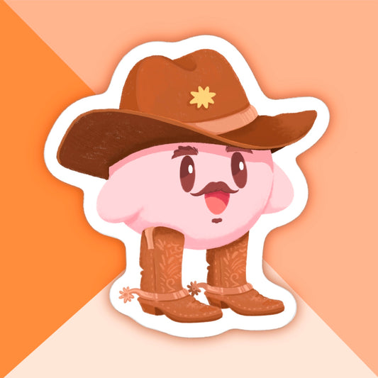 Kirby Vaquero Sticker