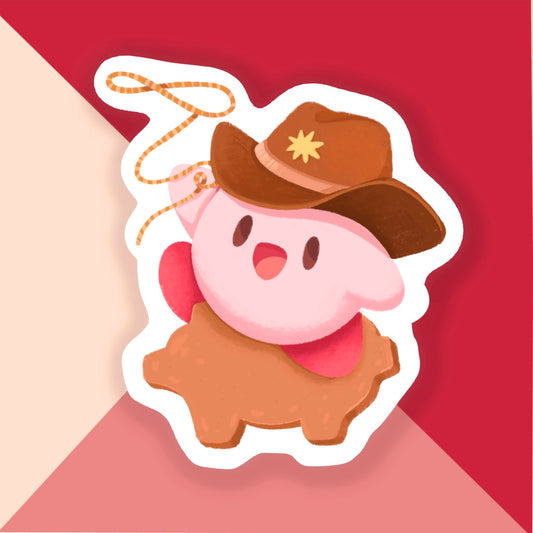 Kirby Puerquito Pegatina