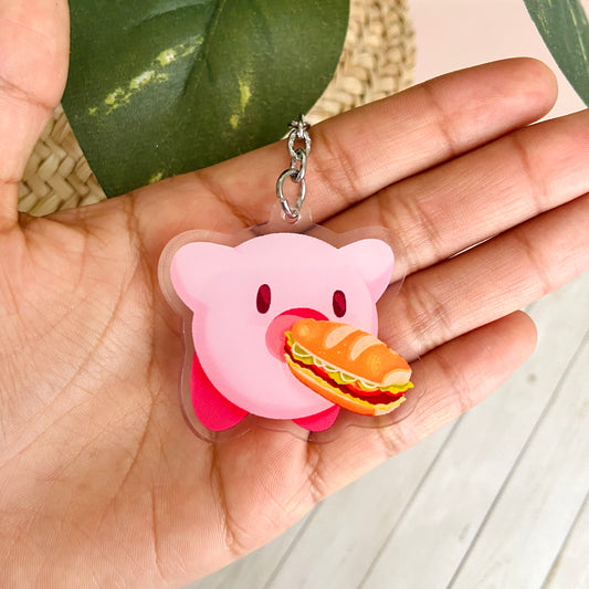 Kirby Torta Keychain